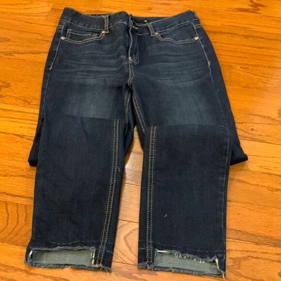 Harper dark wash distressed denim jeans size 30 - Picture 1 of 7